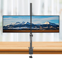 (80cm) DL-T902-280II pełnoekranowy podwójny Monitor podstawka biurowa uchwyt 10 "-27" zacisk przelotka otwór podstawa PC góra składane ramię 12kg 4
